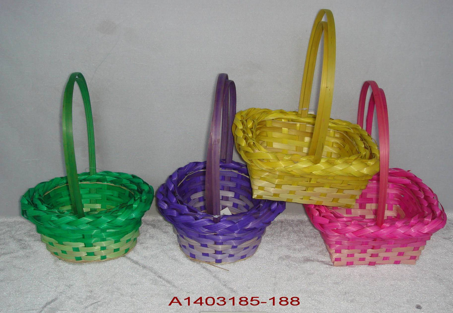 Bamboo Hand Made Basket (A1403185-188)