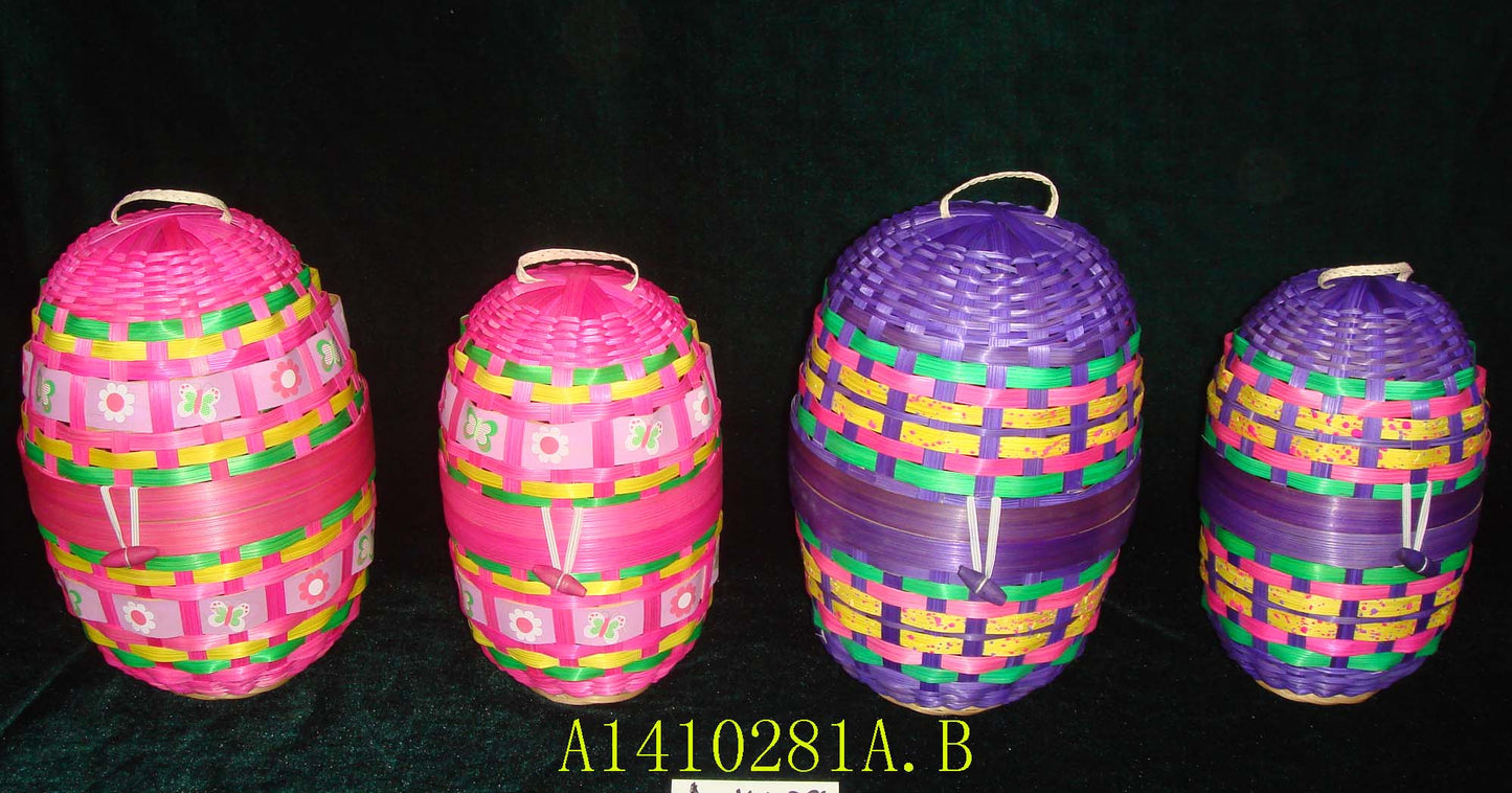 Bamboo Hand Made Basket (A1410251 A-B)