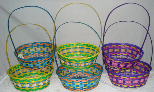 Bamboo Hand Made Basket (A1403197 A-F)