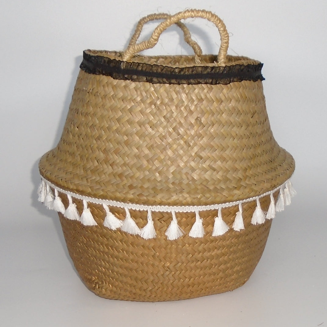 Seagrass Hand Made Basket (9643-4)